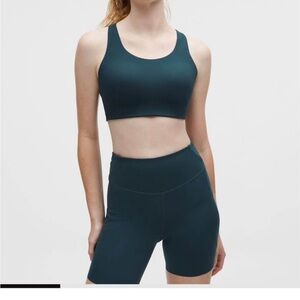 Lululemon Athletica Dark Teal Sports Bra and Shorts